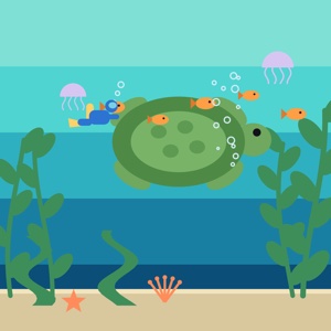 Pearl Depths — a ocean paint-by-sticker puzzle from Pentire's built-in library