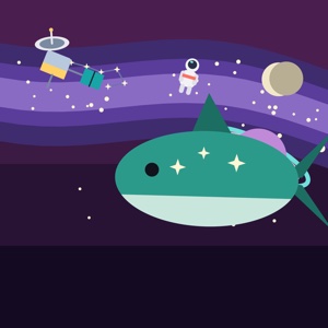 Meteor Drift — a space paint-by-sticker puzzle from Pentire's built-in library