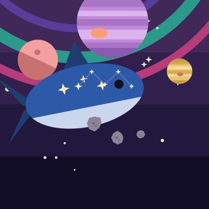 Galactic Frontier — a space paint-by-sticker puzzle from Pentire's built-in library